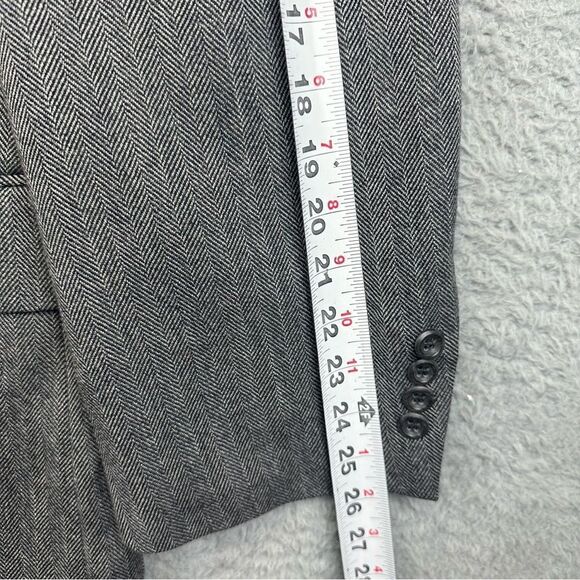 Joseph Feiss Blazer Mens‎ 50R Gray Lambs Wool 2 Button Business Casual Office - Picture 13 of 16